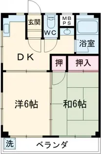 サンケイコーポ辰沼【2階】の間取り