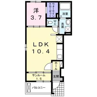 グリーンガーデン・ブリーゼ【1階】の間取り