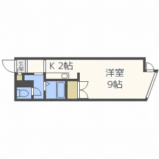 エスポワール204(3階建て部分)【3階】の間取り