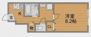 パシフィコノヴァ【1階】の間取り