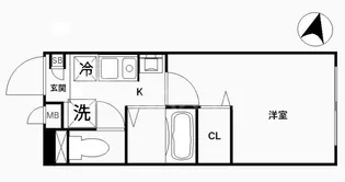 CREAL王子North【4階】の間取り