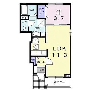 オーブ ココ II【1階】の間取り