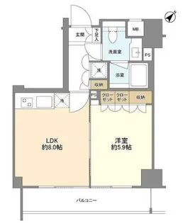 クオリア代々木【11階】の間取り