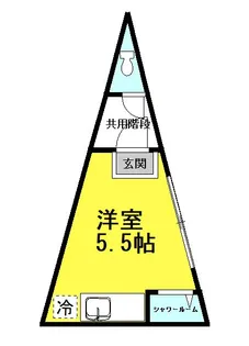 練馬三角ビル【2階】の間取り