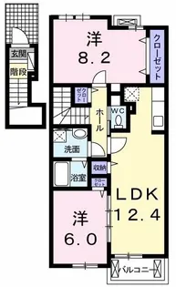 サンリット フジミ【2階】の間取り