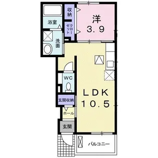 グランメール【1階】の間取り