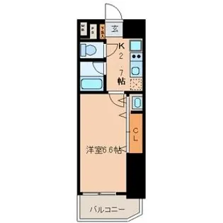 ベレーサ名駅ウエスト【9階】の間取り