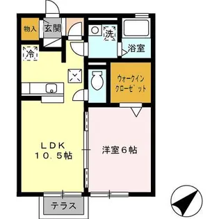 宝珠 B【1階】の間取り