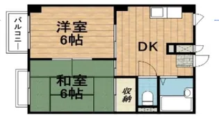 ドミール戸田【2階】の間取り