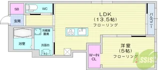LIFE CUBE 0【1階】の間取り