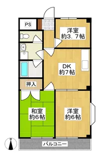 ハイツ二番館【2階】の間取り