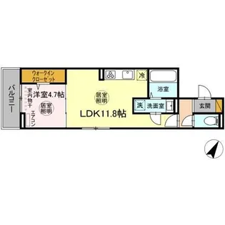 ガルデ西千葉【2階】の間取り