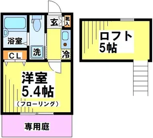 Bricks(ブリックス)【1階】の間取り