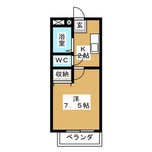 Kコート観月【4階】の間取り