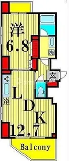 ハイズ梅島コンフォール【1階】の間取り