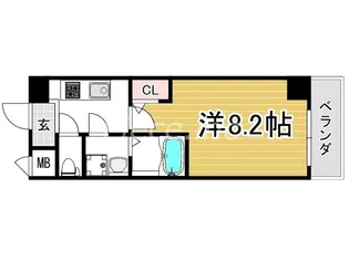UMEDA ISLAND RESIDENCE【3階】の間取り