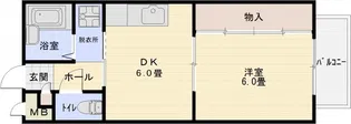アンソレイユ【2階】の間取り