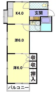 井手口アパート【2階】の間取り