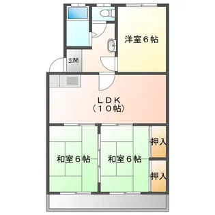 ハイコーポ和田【1階】の間取り
