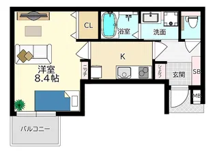 コスモルシュメゾン塚口I【1階】の間取り