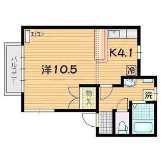 ミューゼヒロ B【2階】の間取り