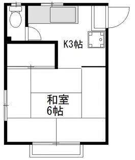 片野ハイツ【2階】の間取り