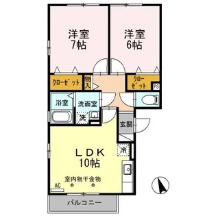 メイプルガーデン【2階】の間取り