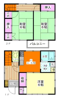埼玉県鶴ヶ島市大字下新田【一戸建】の間取り