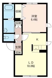 ル・クレールD【1階】の間取り