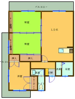 鹿児島県霧島市隼人町住吉【マンション】の間取り