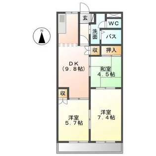 フォーシーズン【1階】の間取り