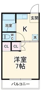 サンライズコーポ【2階】の間取り