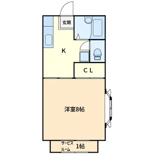 ハウスタンポポ【1階】の間取り