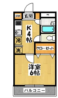 ボーヌングゴーゼム【3階】の間取り