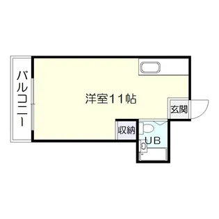 玉里梶原ハイツ【1階】の間取り