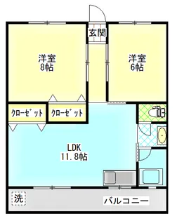 ミヤザキ第1マンション【1階】の間取り