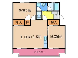 第2パープルハイム【2階】の間取り