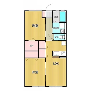 カーサグラシアII【1階】の間取り