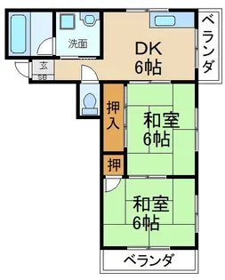 東海マンション【3階】の間取り