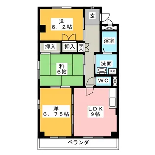 ソレアード81A【2階】の間取り