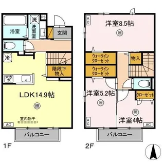 メゾンショコラの間取り