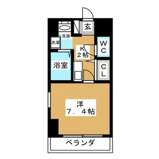 ハイツ上更【5階】の間取り
