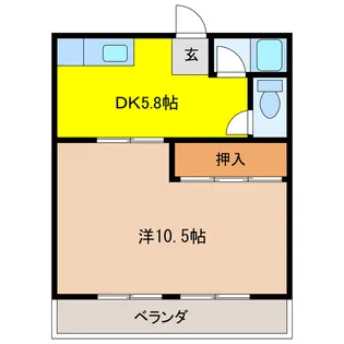 コーポちほ【1階】の間取り