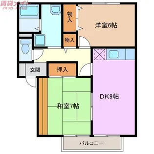 セジュール大羽根 A【1階】の間取り