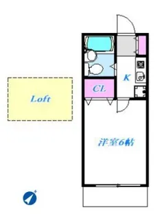 1Kの間取り画像