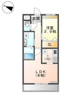 グランヴェルデ蓮池【1階】の間取り