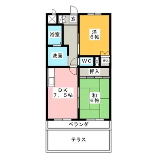 WAVE HOUSEII【1階】の間取り