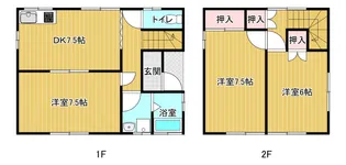 愛媛県西条市喜多川【一戸建】の間取り