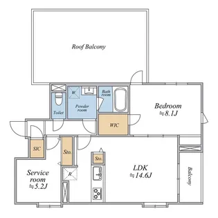 SPコート興野【5階】の間取り