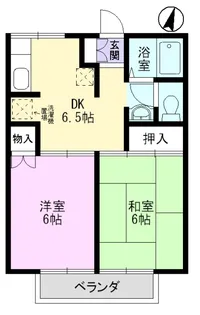 シャンポールII【1階】の間取り